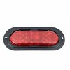 Truck-Lite 60 Series, Led, Red, Oval, 26 Diode, Stop/Turn/Tail, Black Flange Mount, Fit N Forget S.S., 12V 60256R